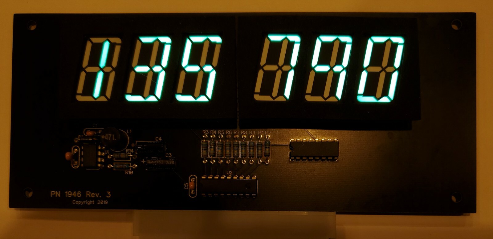 Gottlieb System 1/80 6-digit LED Display   DIY kit - Wolffpac