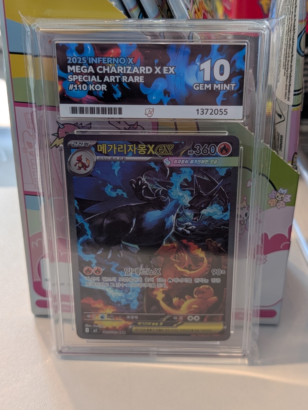 Mega Charizard X ex 110/080 Korean Inferno X ACE 10 PERFECT SUBGRADES SAR