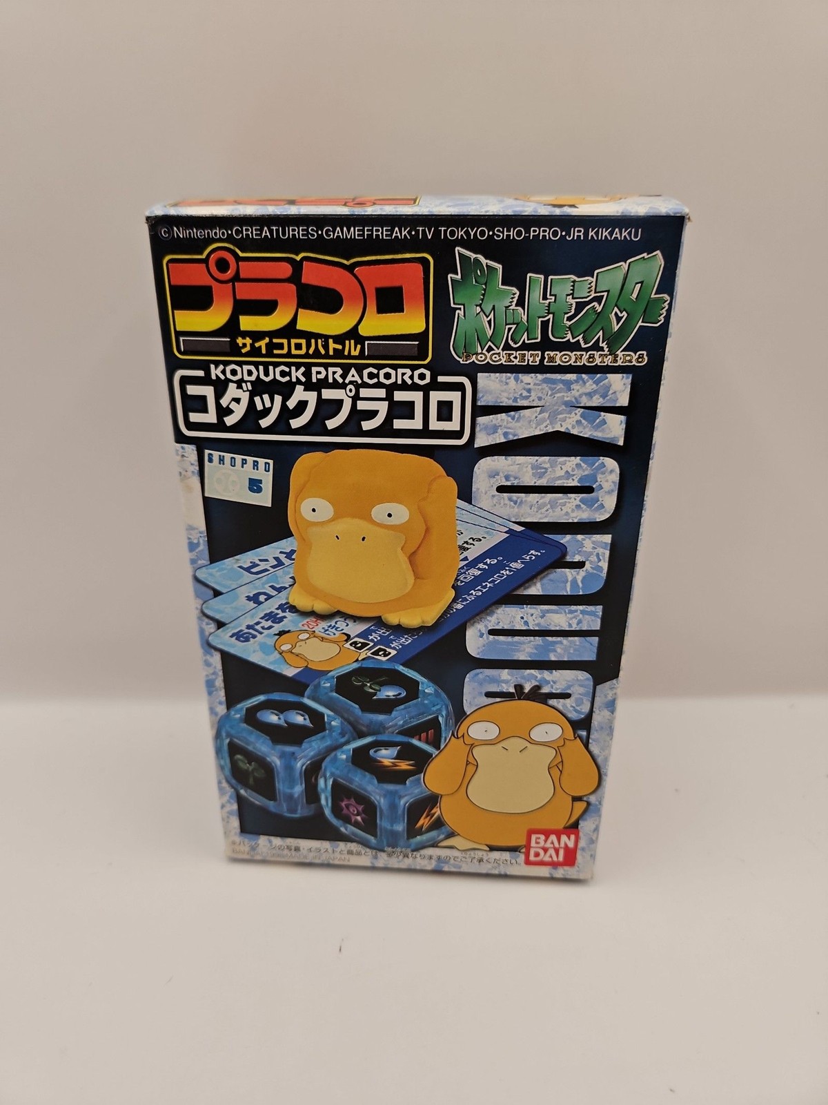 Pokemon Psyduck Pracoro Dice Battle Game Bandai 1998 Sealed New
