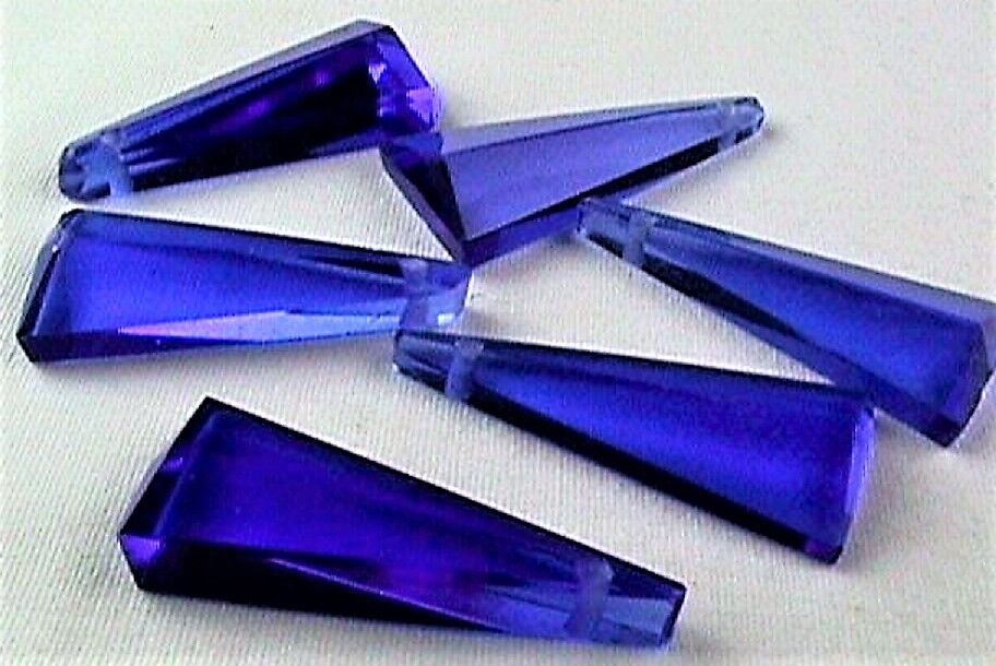 THE MOST GORGEOUS COBALT CHANDELIER CRYSTALS C-29