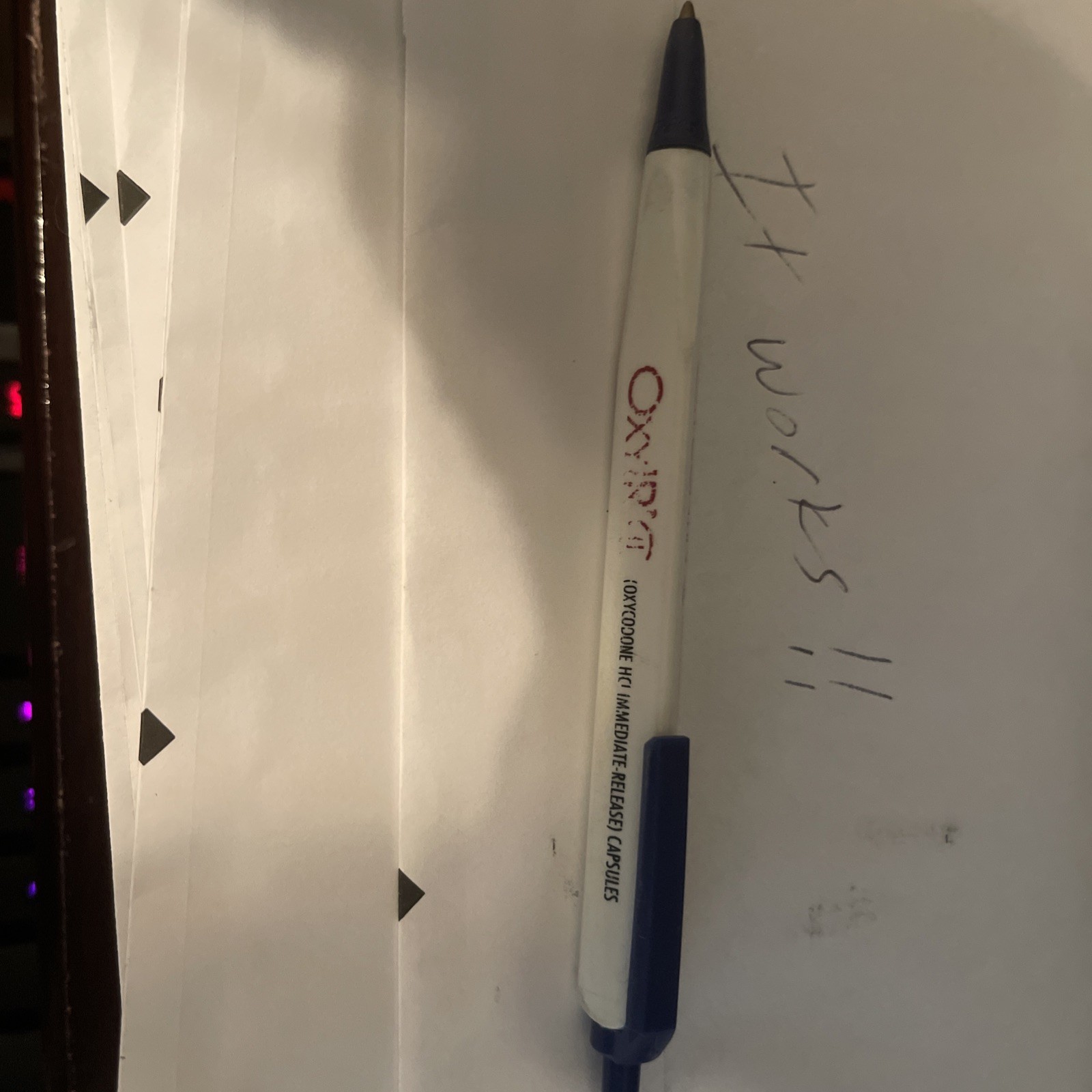 Vtg Working Oxycontin Oxycodone Pen Drug Rep Collector Medical PartnerPain OxyIR