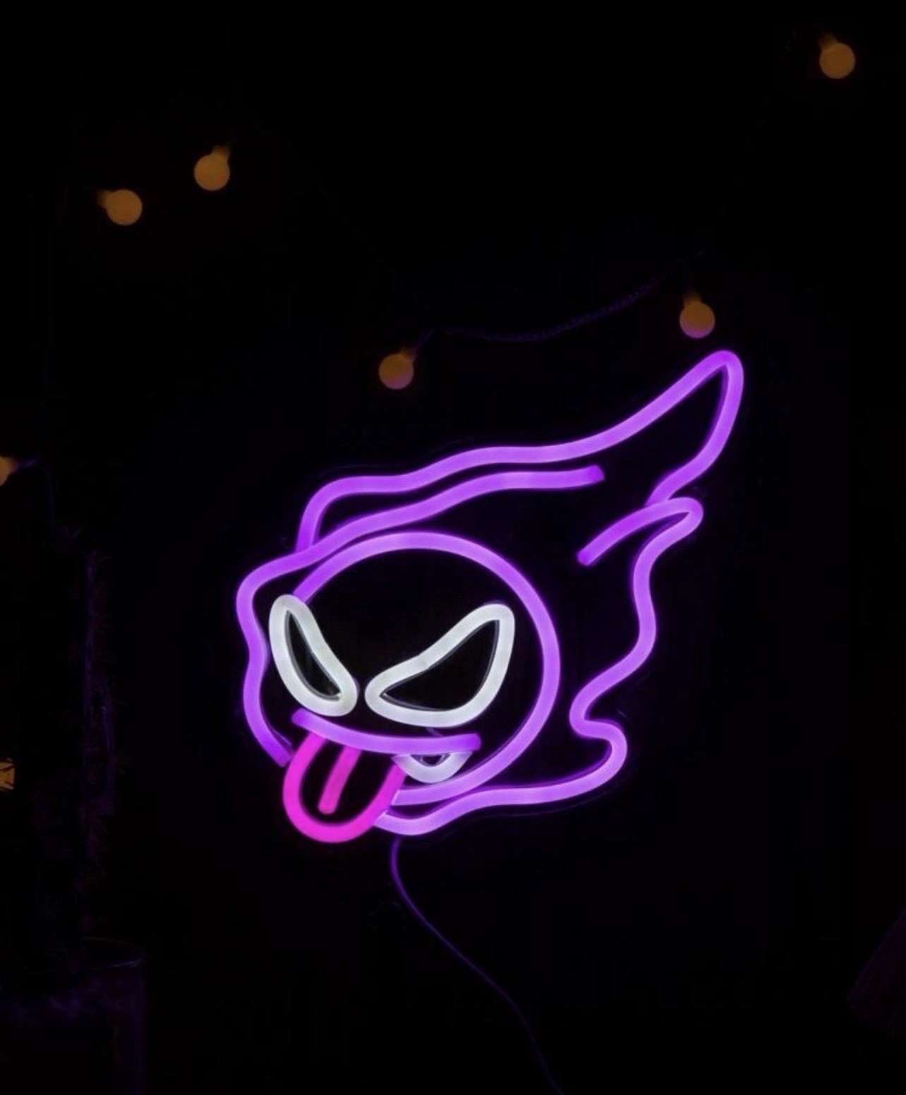 Gastly Neón Light Led Pokémon Card