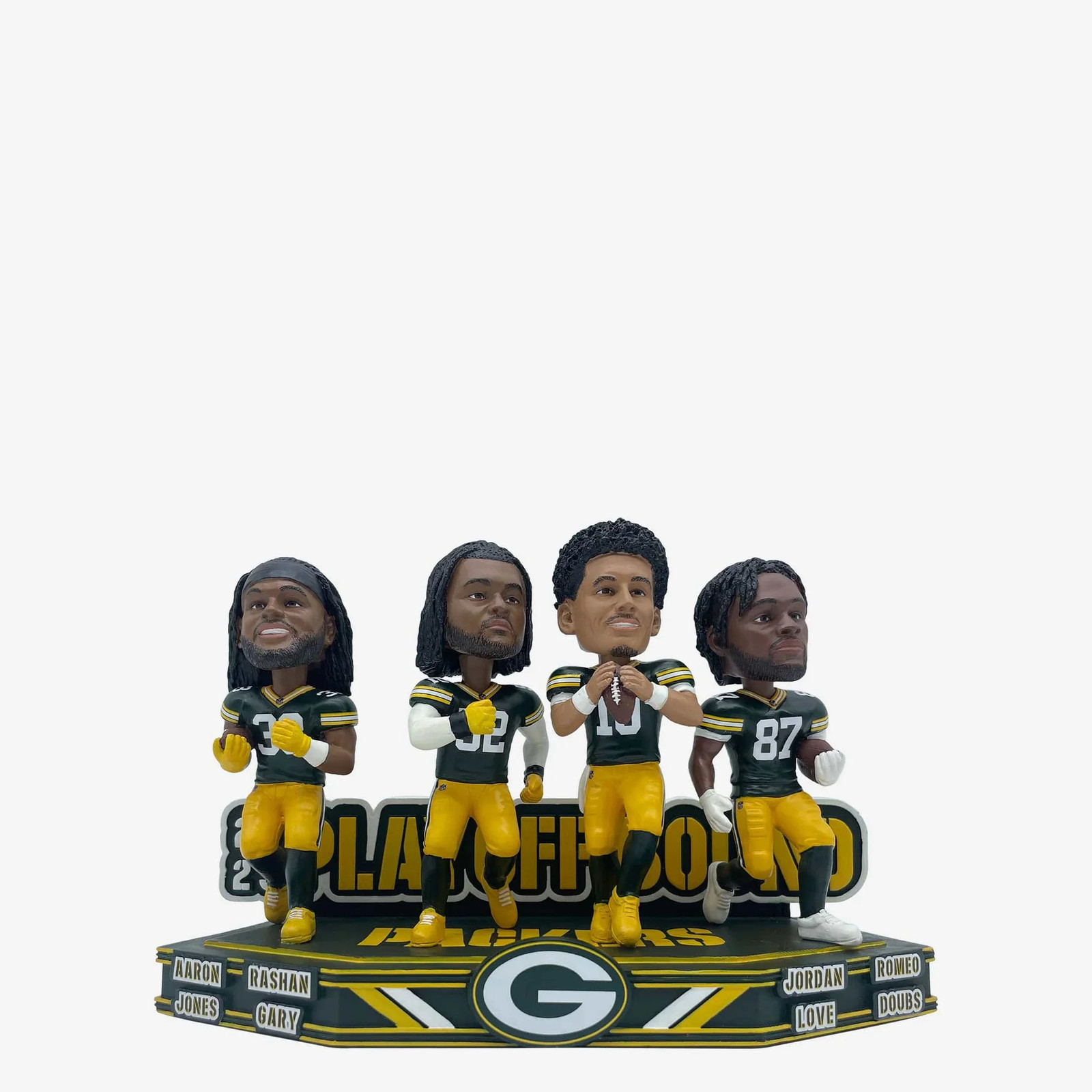 Green Bay Packers 2023 Playoff Bound Mini Bobblehead Scene Bobblehead NFL