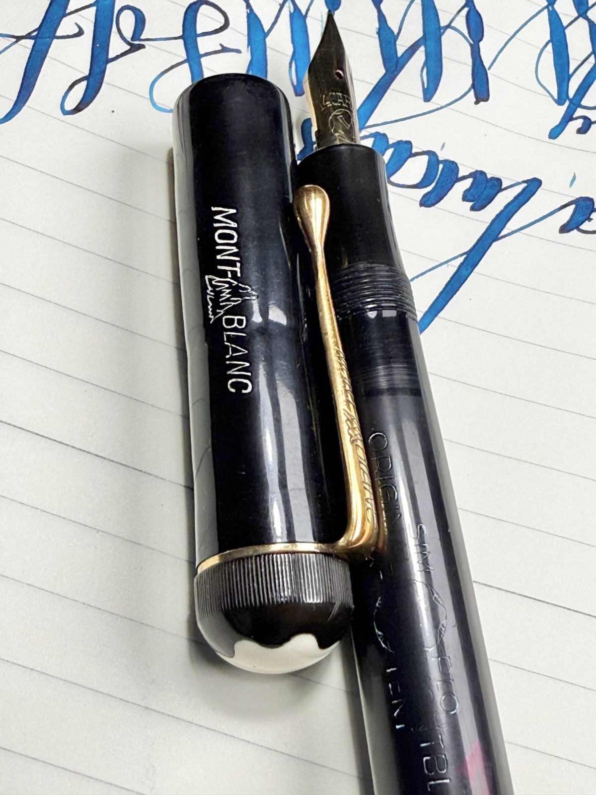 XF Vintage MONTBLANC SIMPLO 15 Fountain Pen  14K SUPER FLEX nib (VIDEO)