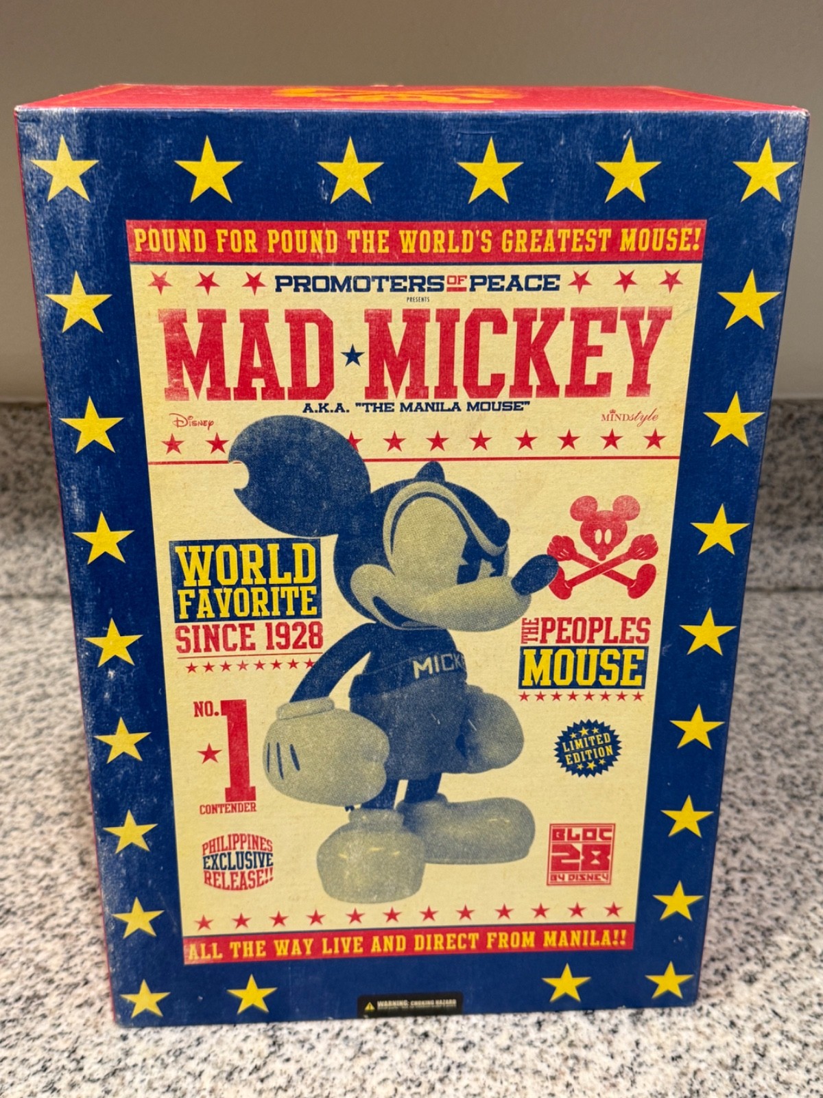 BLOC28 by Disney MAD MICKEY Mouse 12” Vinyl Figure from MINDstyle 270 of 300
