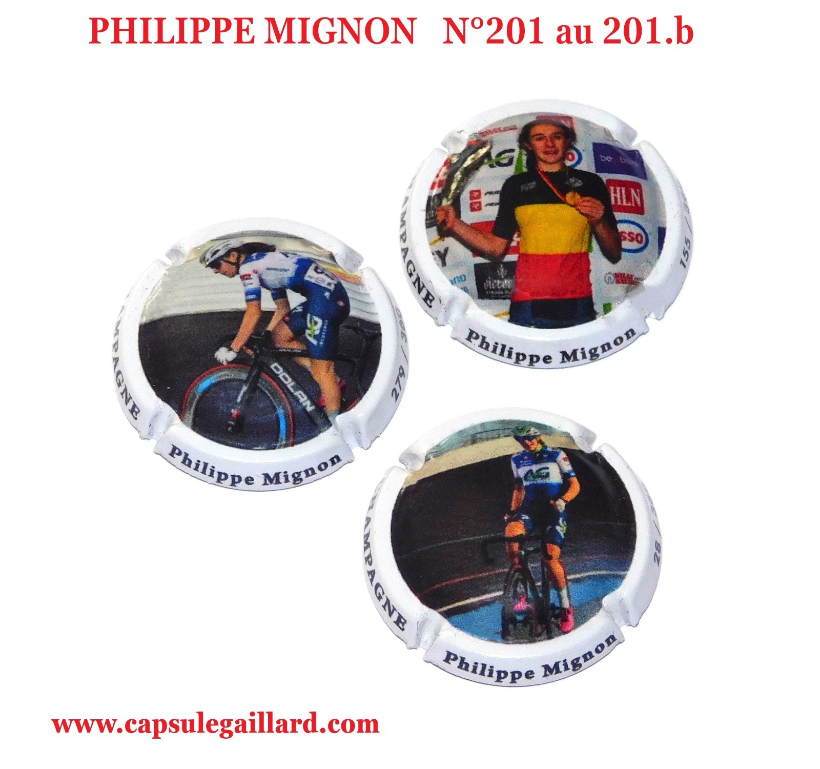 PHILIPPE MIGNON N°201 Champagne Capsule Series of 3