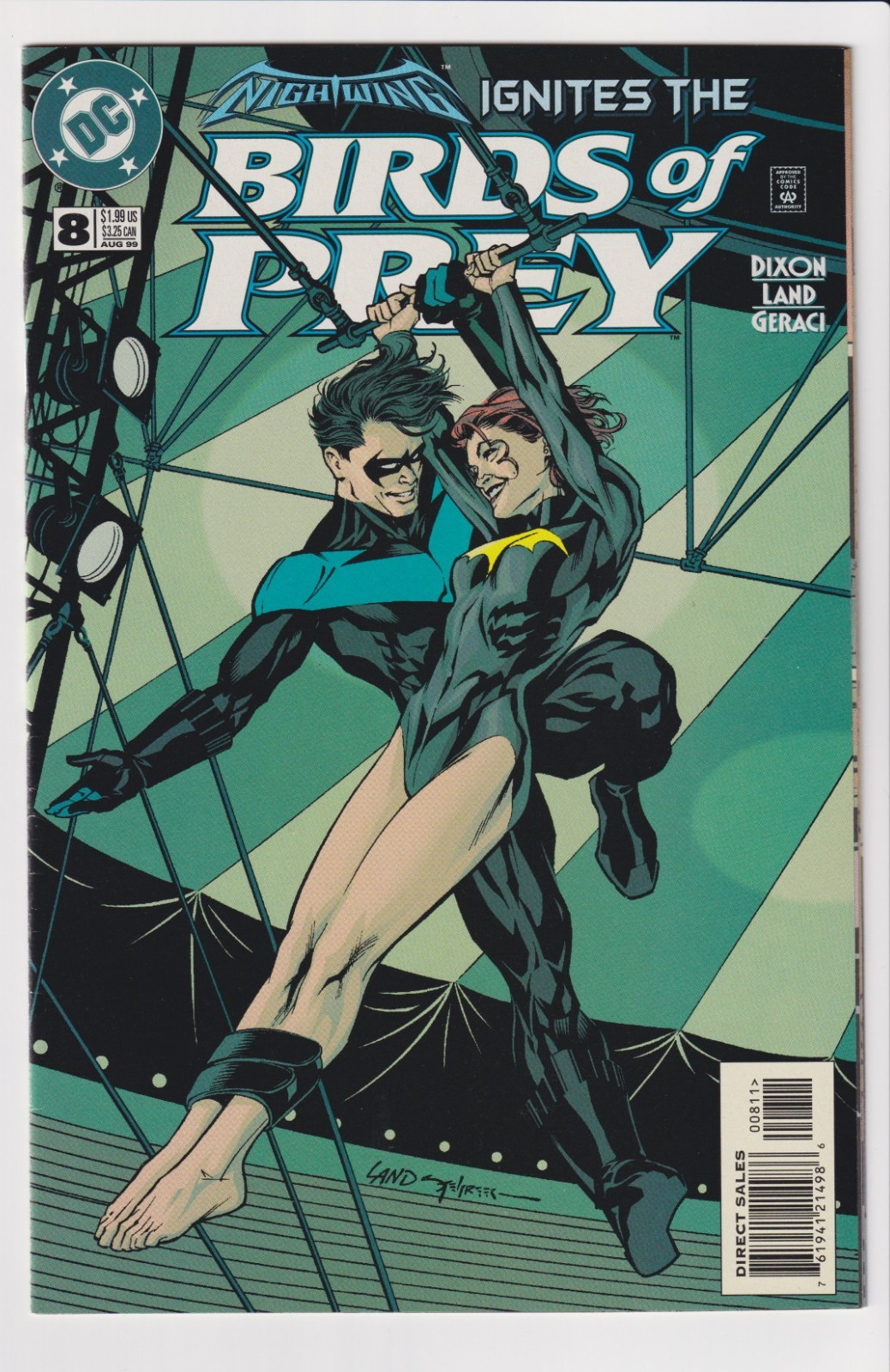 BIRDS OF PREY #8 NM- CLASSIC NIGHTWING & BATGIRL ISSUE HOT HTF 1999 DIXON LAND