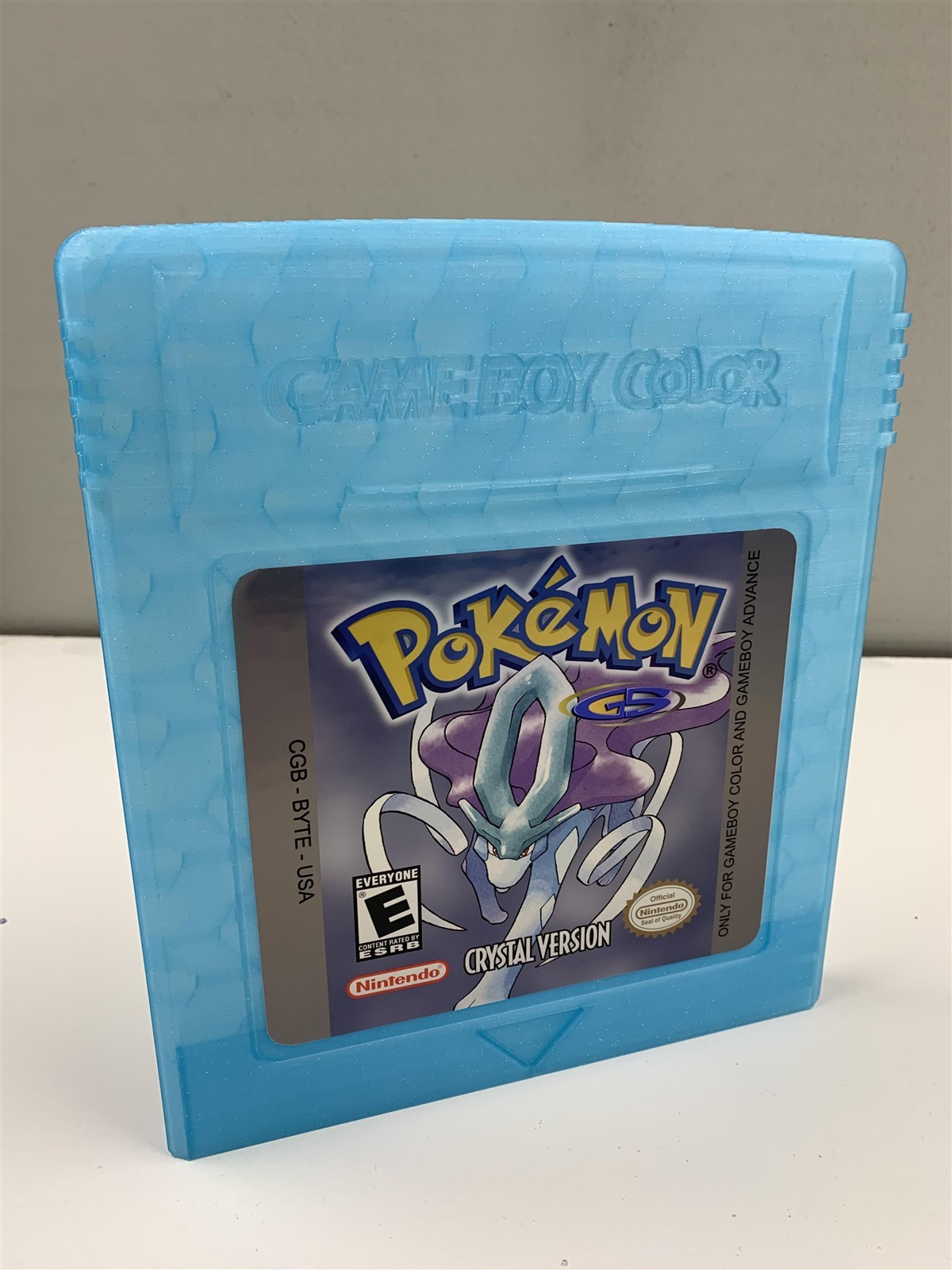 3D Printed Pokémon Crystal Gameboy Color Cartridge Giant Large Wall Art Pokemon