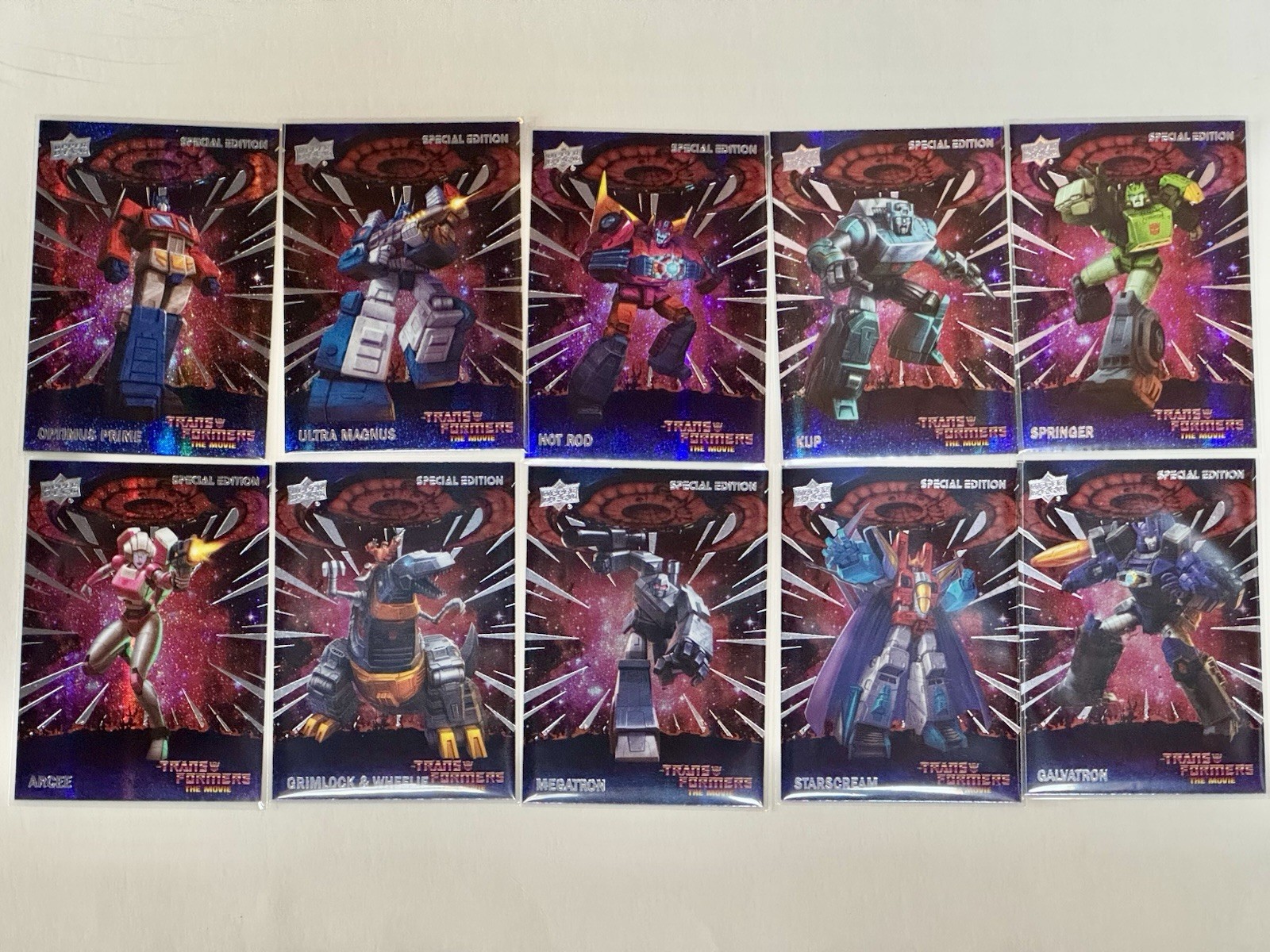 Upper Deck Transformers 40th Anniversary Special Edition Galaxy 10-Card Lot