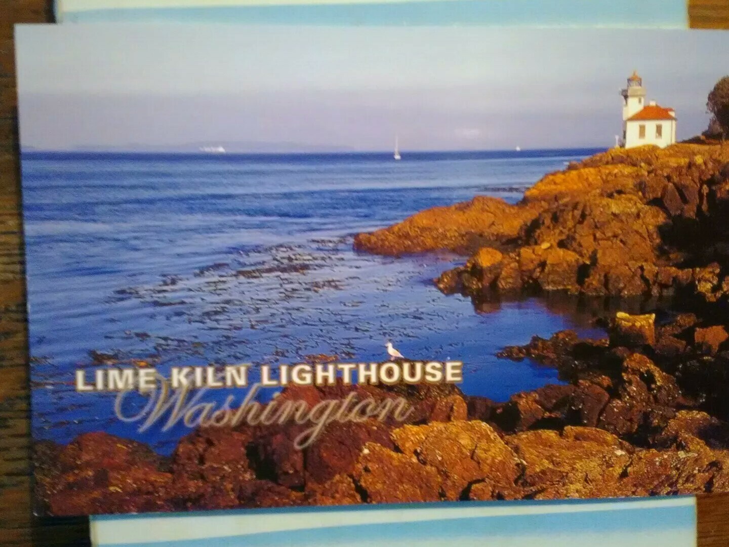 AMAZING POST CARD LIME KILN LIGHTHOUSE SAN JUAN ISLANDS WASHINGTON