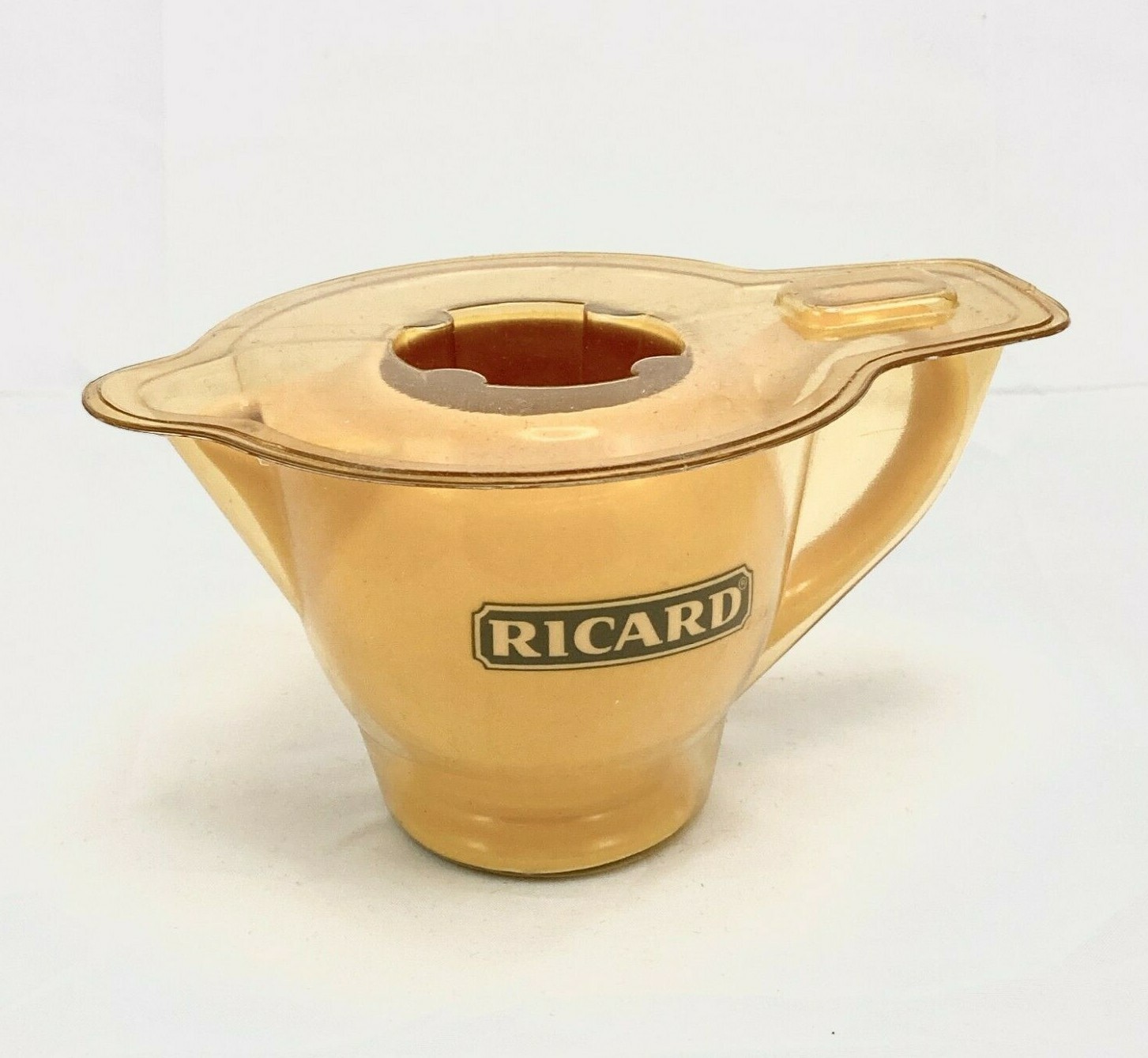 NOS MCM Vintage RICARD Yellow Ceramic Pastis French Liquor Advertising Pitcher