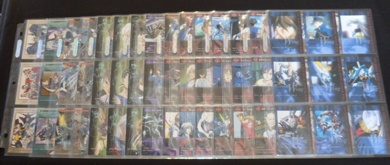 2000 Gundam Wing: Opening Collection (Carddass Masters) SET of 135 Cards (1-135)