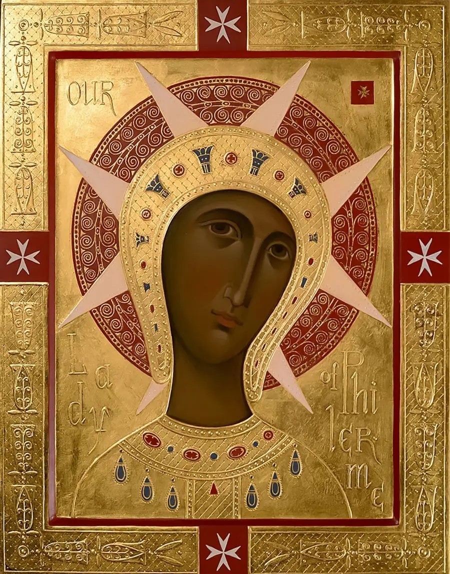 The Philermos Icon of the Mother of God | 12x15 cm (5”x6”)