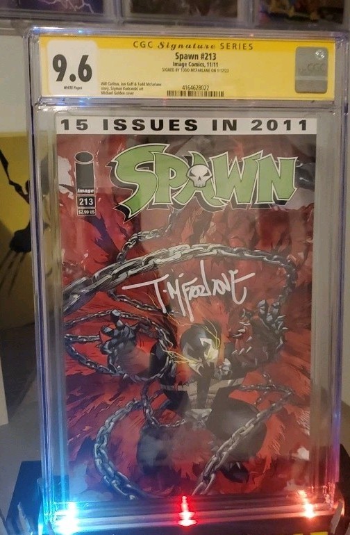 🤯 Low Print 1 Of 2 In Census SPAWN #213 CGC 9.6 SS Signed ✍️ Todd McFarlane 🔥