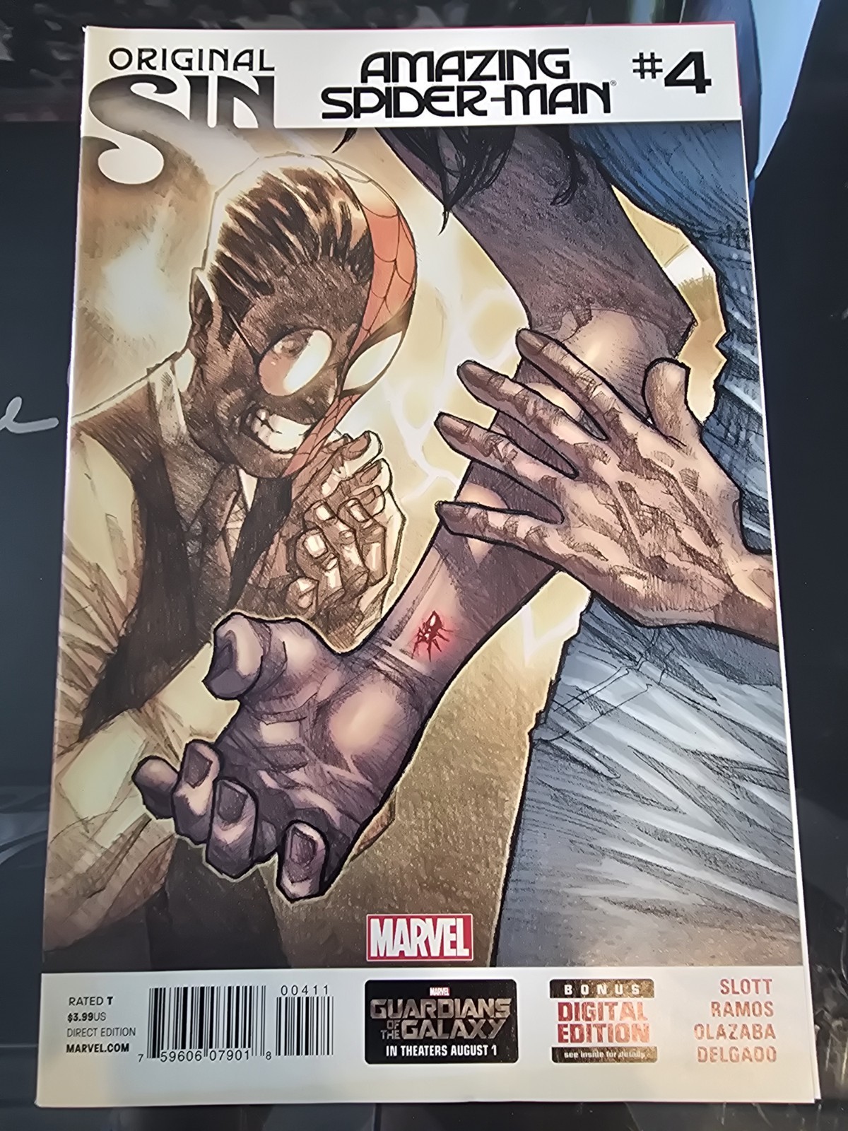 Amazing Spider-Man# 4 Original Sin| 1st Appearance Cindy Moon Silk | Marvel 2014