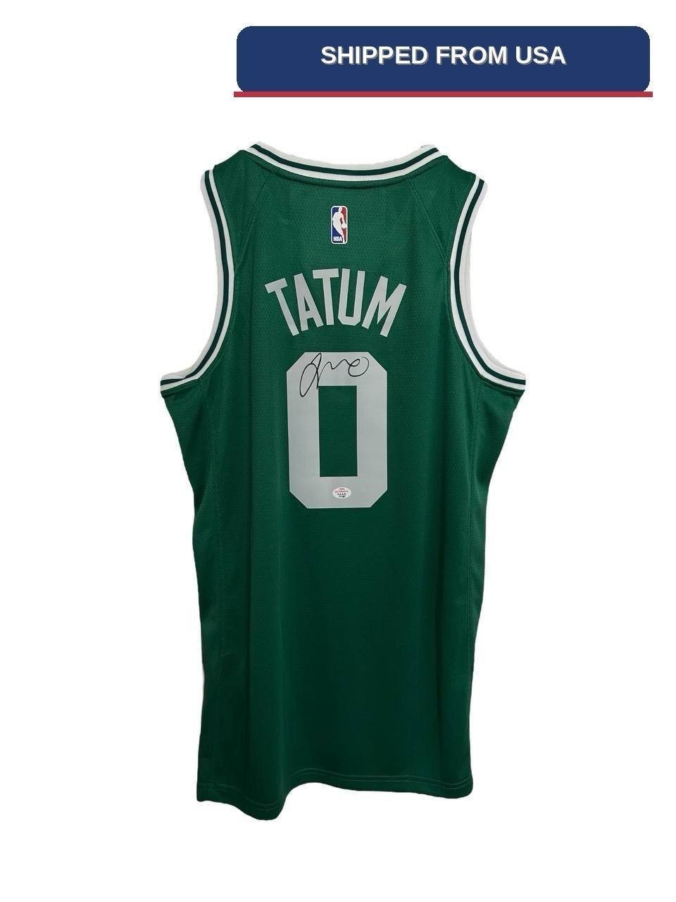 Green Jersey NBA Jason Tatum Hand Signed Autographed COA