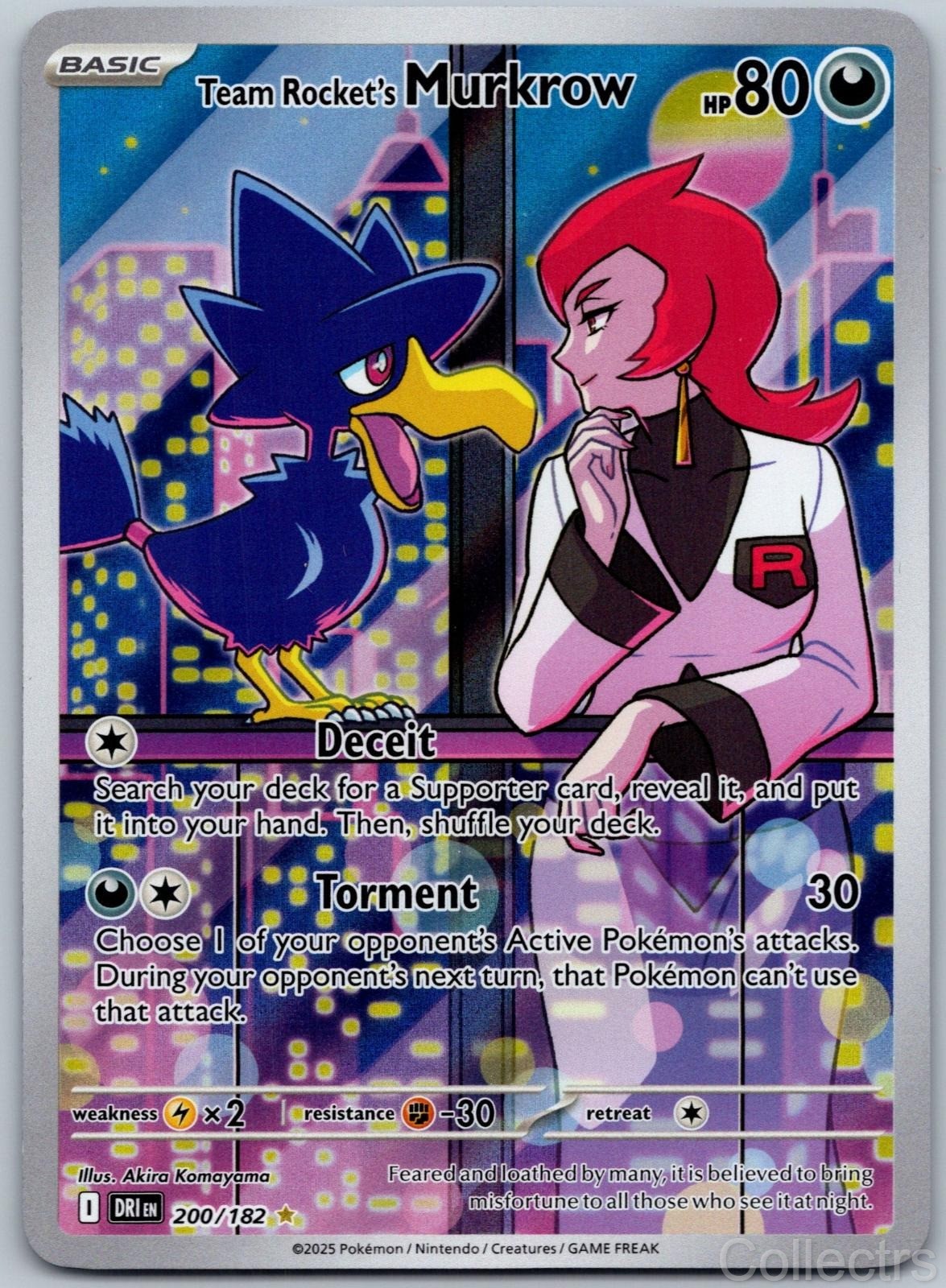 TEAM ROCKET\'S MURKROW 200/182 DESTINED RIVALS NM/M