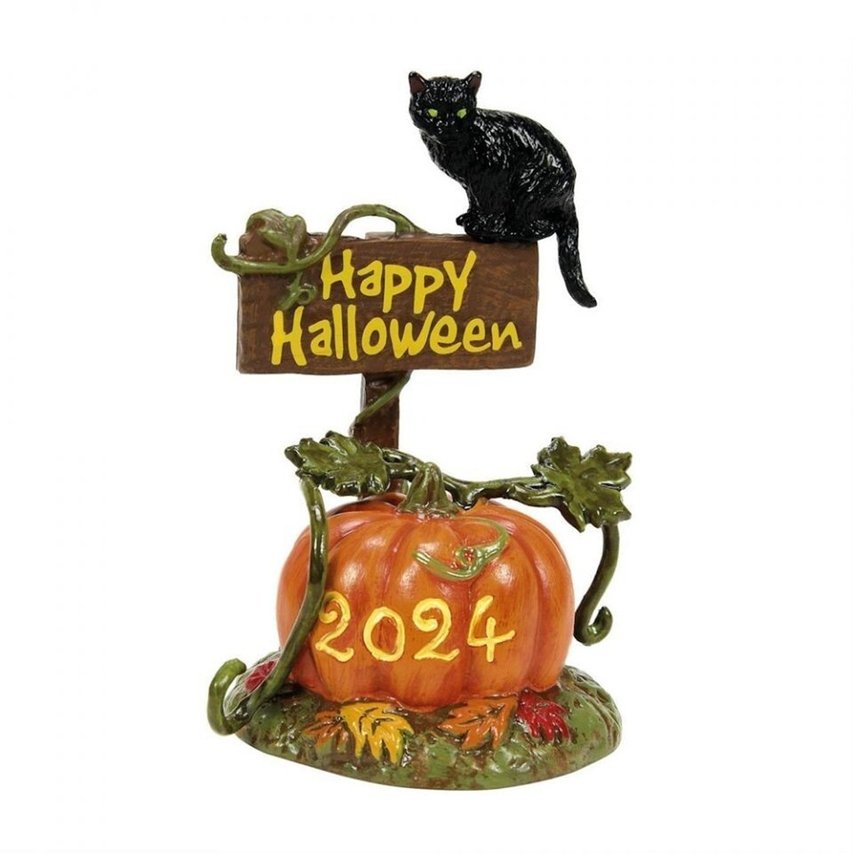 Dept 56 2024 Halloween Village Accessory Feline Noir Debut 6014543 Ltd Ed New