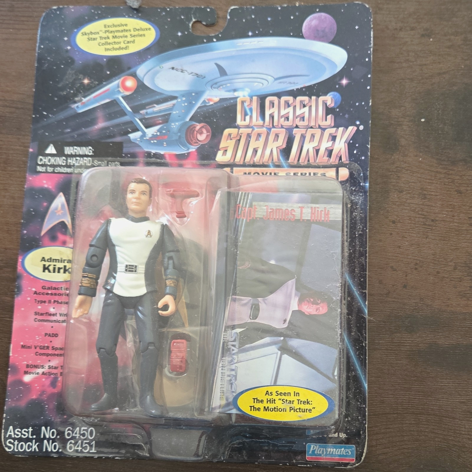 Playmates Classic Star Trek Admiral Kirk Figure - Motion Picture