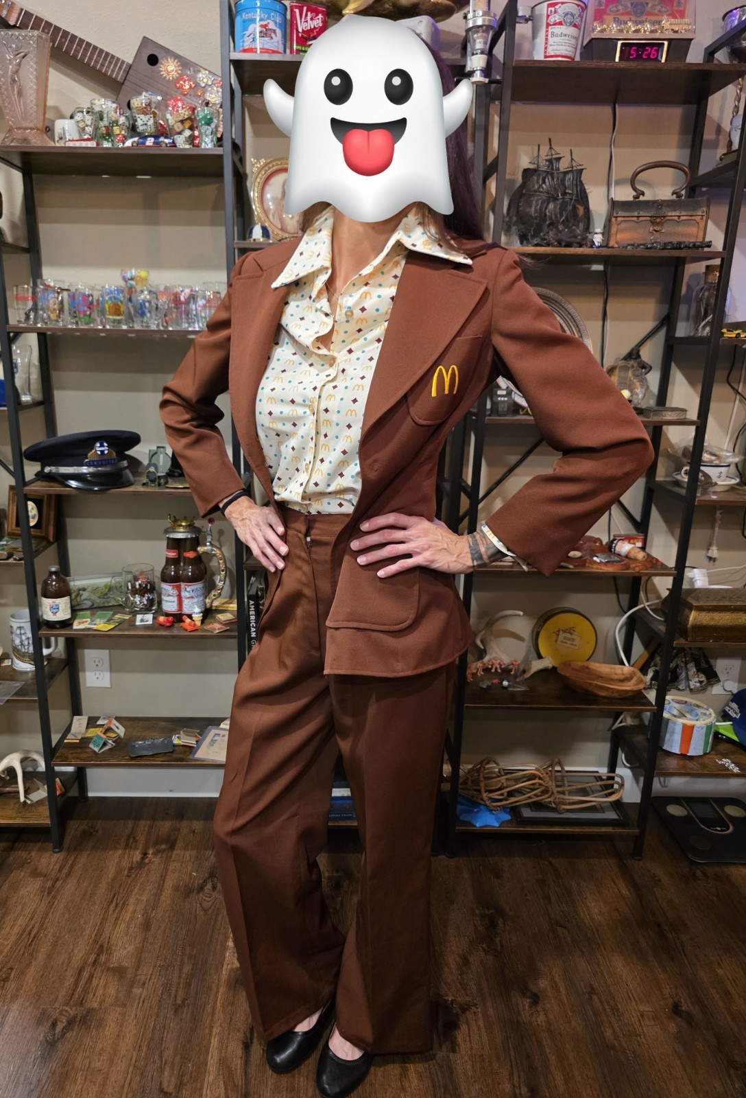 Rare Vintage 1976 McDonald’s Employee Uniform – Blazer, Shirt & Pants Set