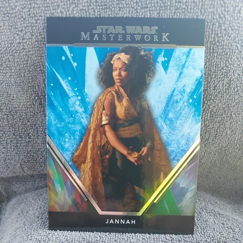 2024 Star Wars Masterworks #38 Jannah Blue Parallel