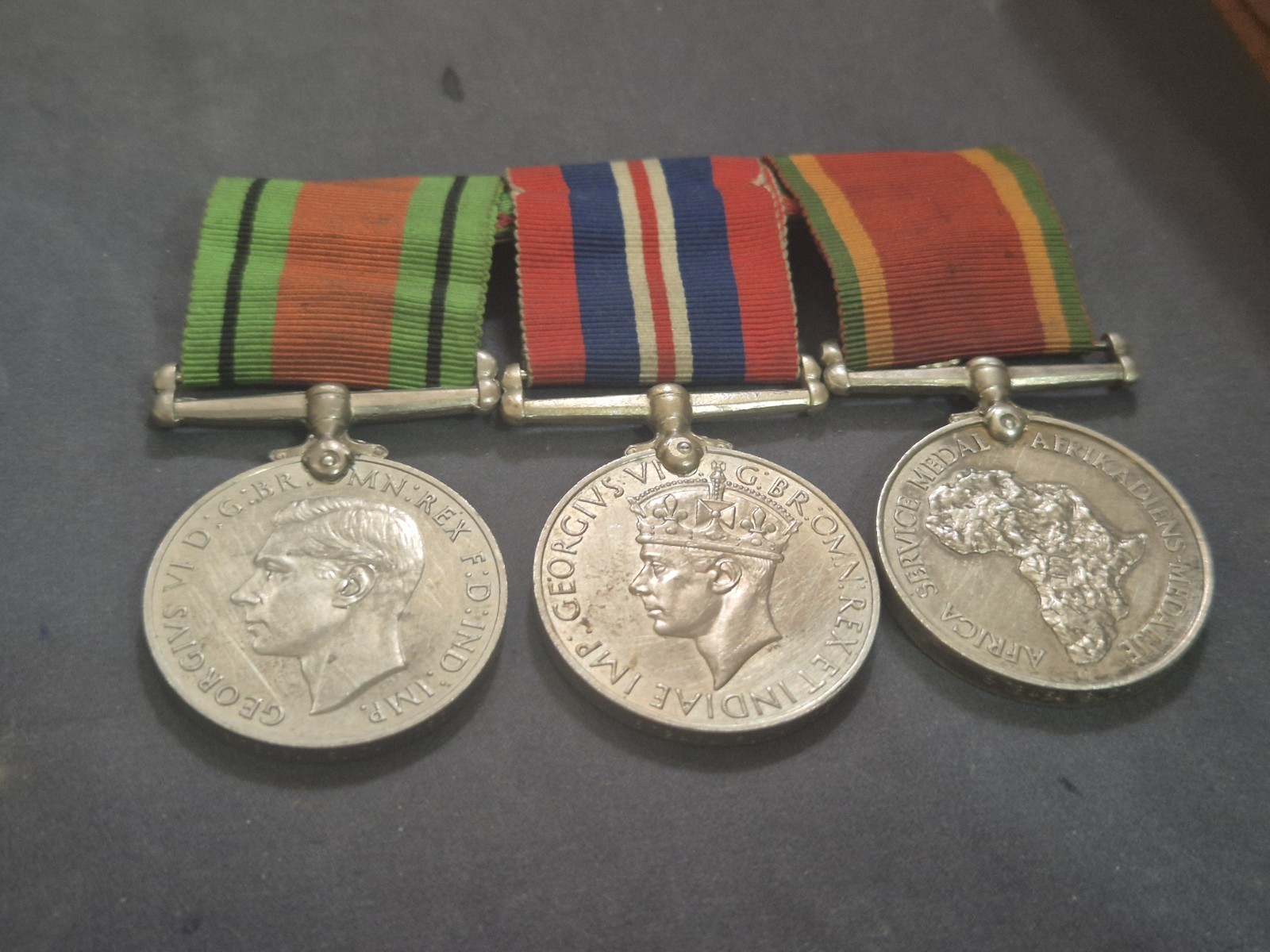 WW11 BRITISH MEDAL GROUP OF 3 MEDALS