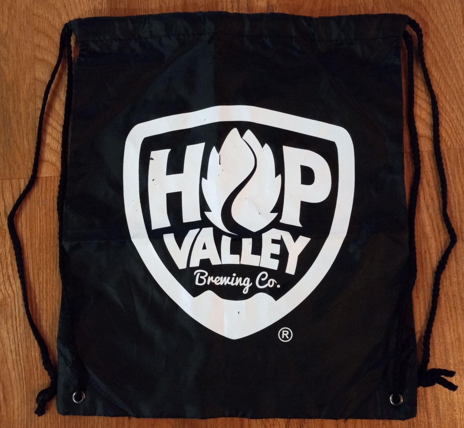 Hop Valley Brewing Co Eugene Oregon Craft Beer Drawstring Bag Backpack Tote Bag
