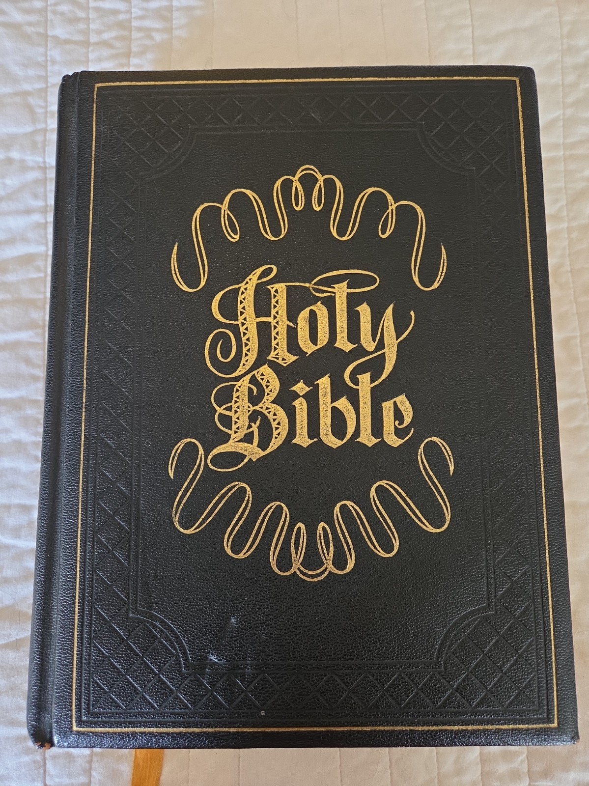 Vtg 1964 Holy Bible King James Version Red Letter-Family Record Edition Leather