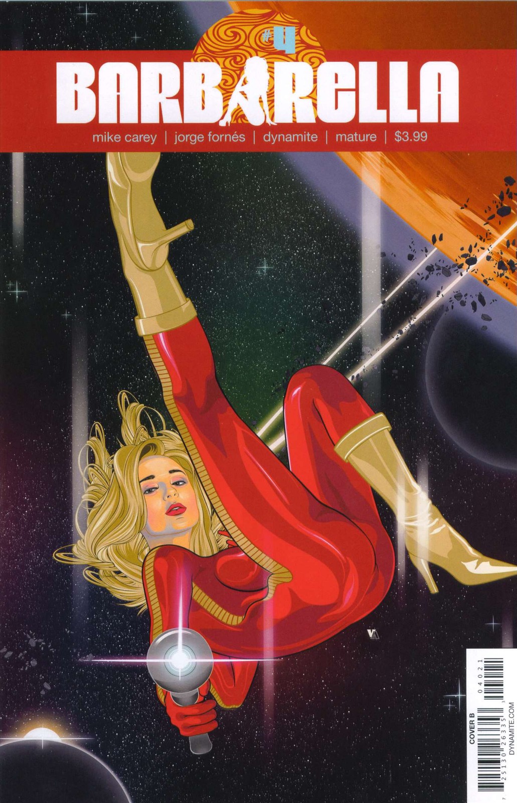 Barbarella (Dynamite) #4B VF/NM; Dynamite | Vincent Aseo Variant - w/Bag+Board