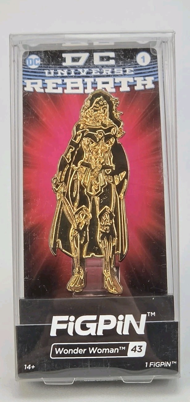 FiGPiN DC Universe Rebirth Wonder Woman 43 Gold Variant Limited Edition Pin