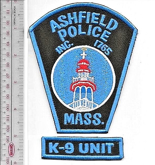 K-9 Police Massachusetts Ashfield Police Department Canine Unit Officer NO TARIF