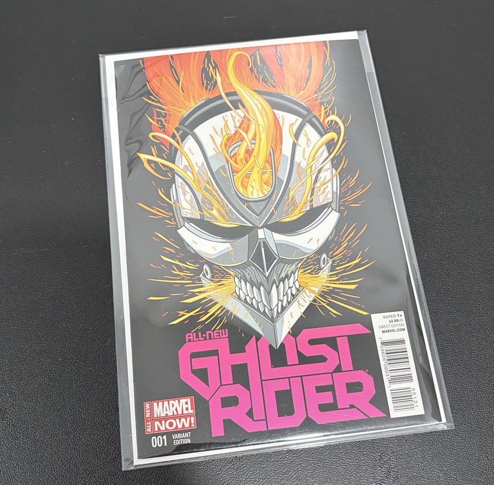 All New Ghost Rider # 1 2014 RARE Moore 1:50 Variant Marvel First Robbie Reyes
