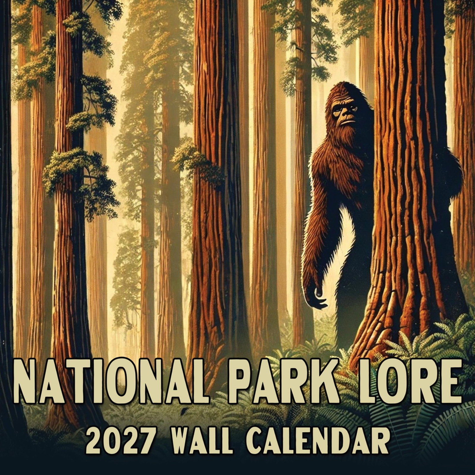 2027 National Park Lore - Cryptids in National Parks Wall Calendar