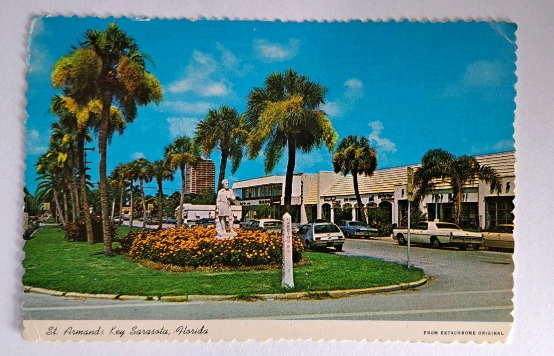 Postcard St. Armand\'s Key Sarasota Florida USA Posted 4x6