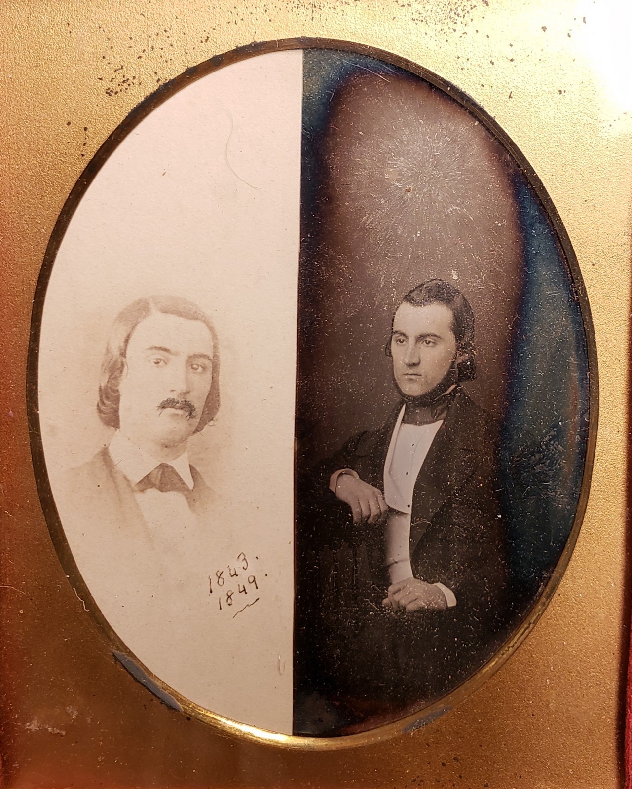 EARLY 1843 DAGUERREOTYPE COLUMBIA NY NYC FAMOUS AMERICAN EDUCATOR QUACKENBOS LLD