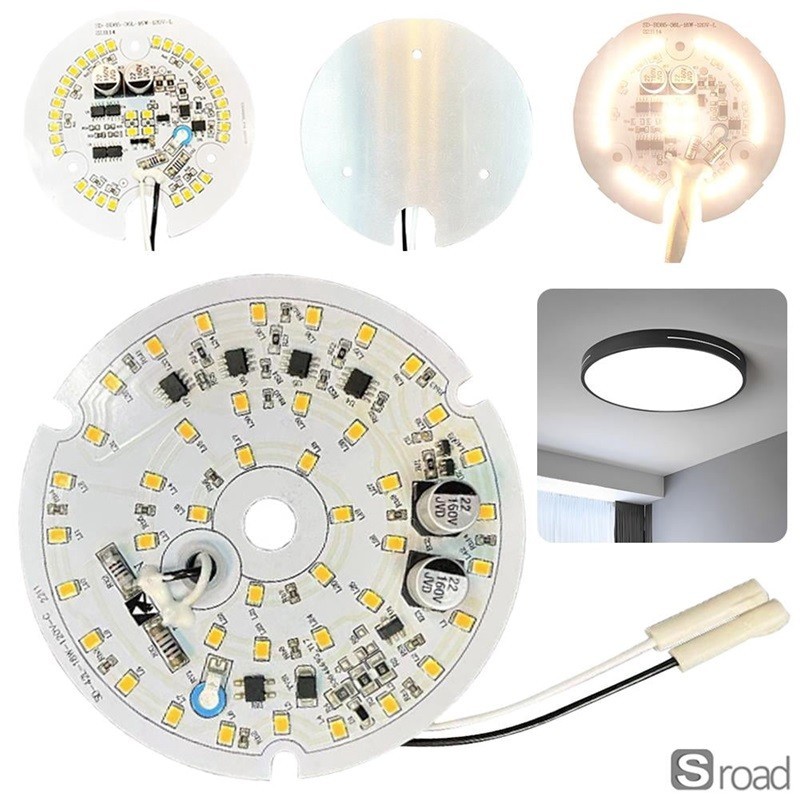 4 Inch LED Retrofit Kit 120V Dimmable 3 CCT 18W For Flush Mount Ceiling Fan