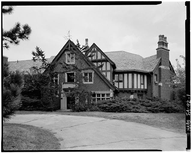 Photo:Des Moines Iowa Ralph Rollins House 1925 Tudor Revival Home HABS