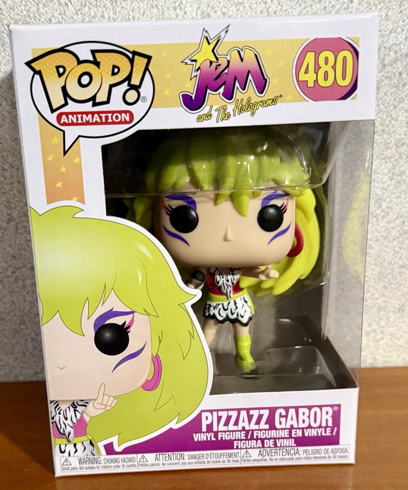 PIZZAZZ GABOR ~ JEM and the Holograms ~ #480 Funko Pop Animation