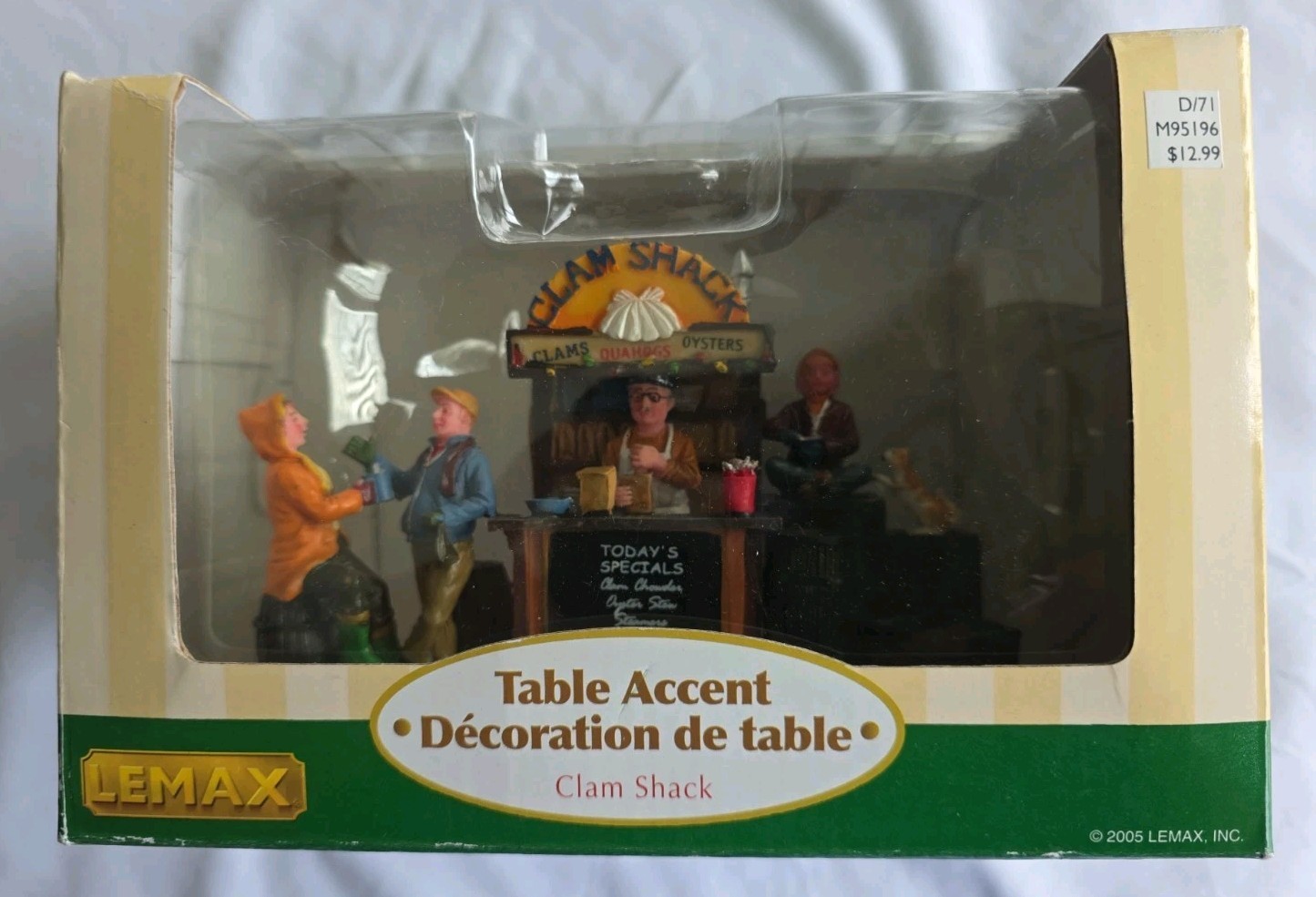 Lemax Village Collection “Clam Shack” Table Accent Boxed #53531 Excellent 