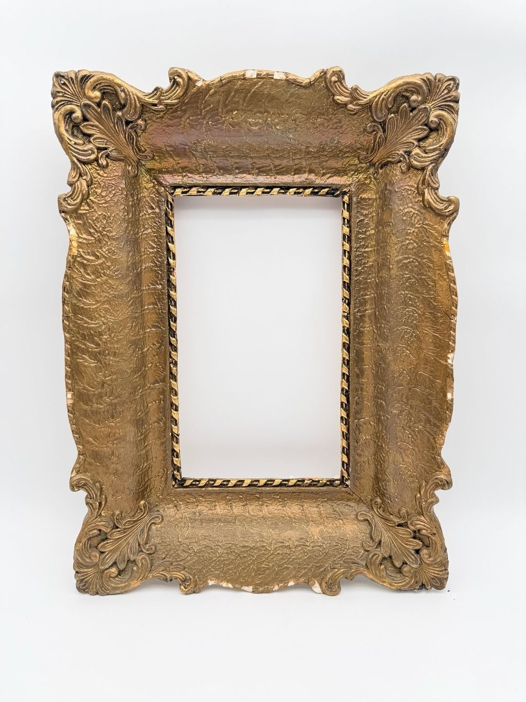 Vintage Ornate Baroque Gold Gilt Wood Picture Frame Antique Decor