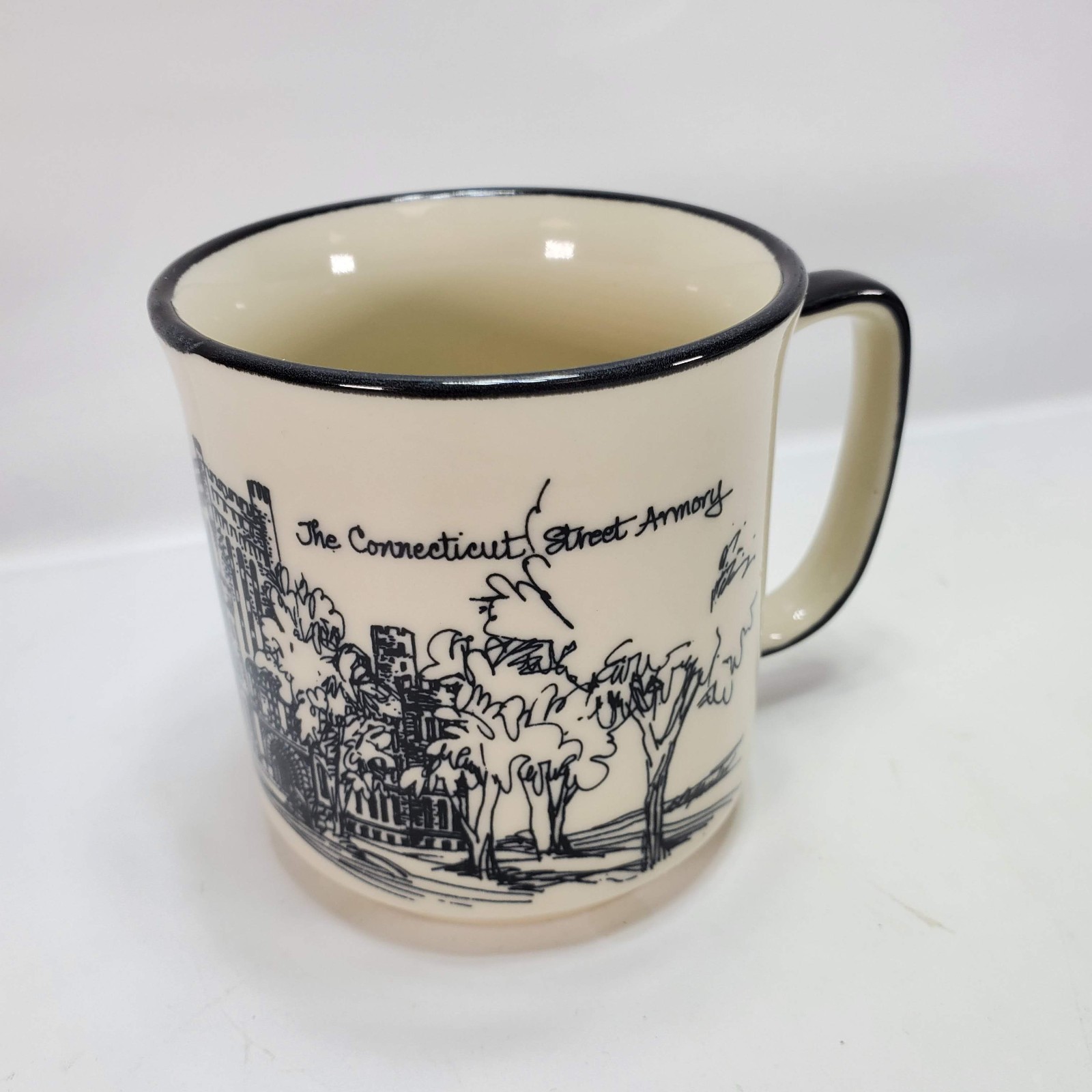 Vintage AM&A's Buffalo NY Connecticut Street Armory Mug New York Sketch AMAs