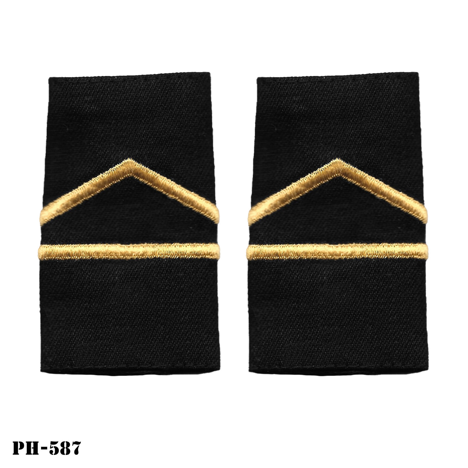 US Army ROTC JROTC Female Cadet Private First Class Shoulder Marks w/Snaps ~ New