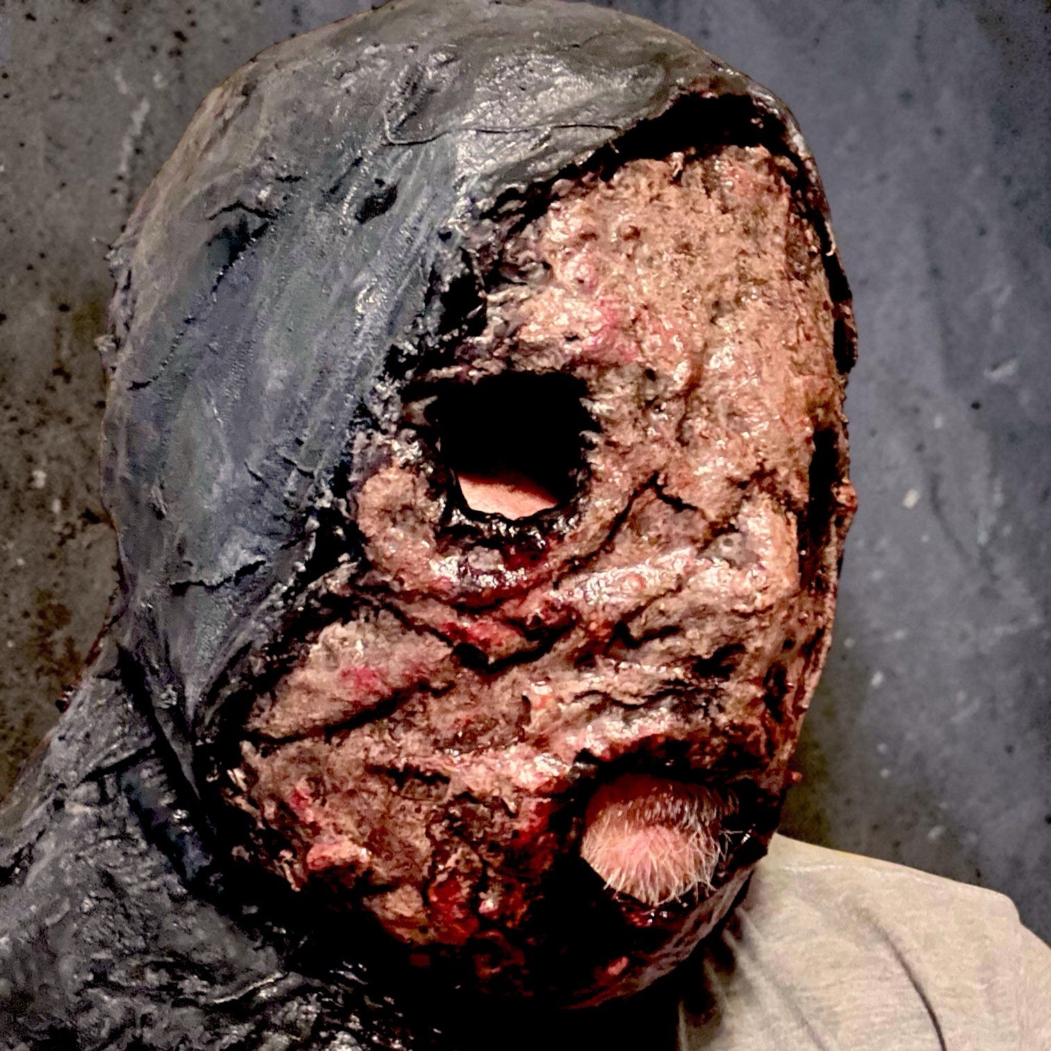 Pestilence Full Head Latex Mask Handmade OOAK Plague Victim Horror Halloween