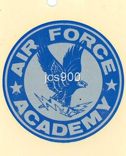 VINTAGE U.S. AIR FORCE ACADEMY SOUVENIR TRAVEL DECAL GREAT WESTERN 1960s RARE