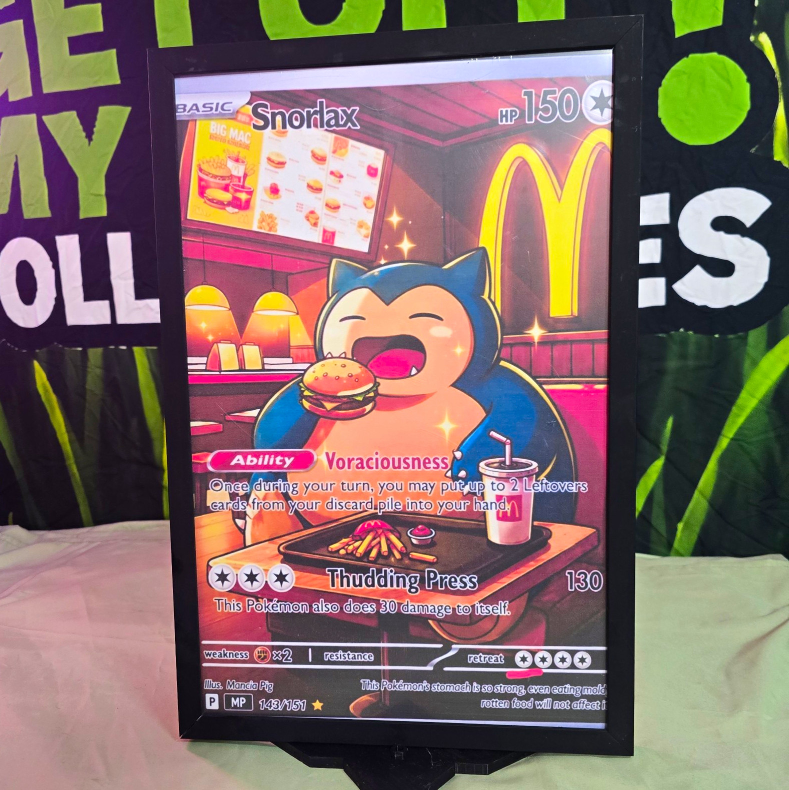 Snorlax 11x17 Poster (Poster Only/Frame Not Included)