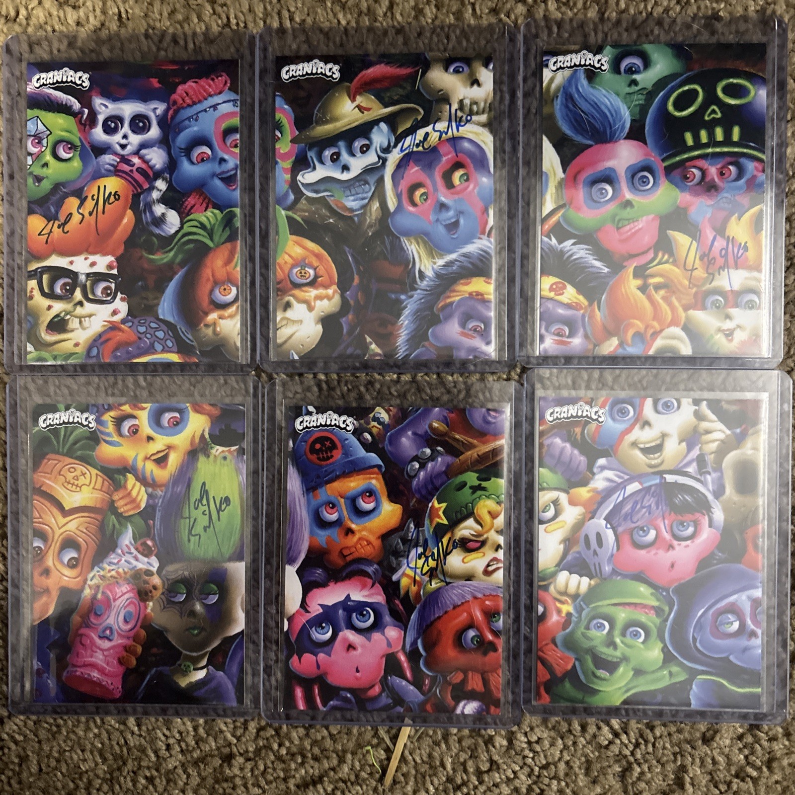 NYCC 2026 exclusive CRANIACS set 6 cards signed by Joe Simko Garbage Pail Kids