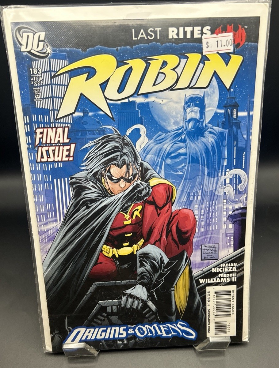 ROBIN #183 (2009) FINAL ISSUE Last Rites Origins & Omens DC Comics NM Tim Drake