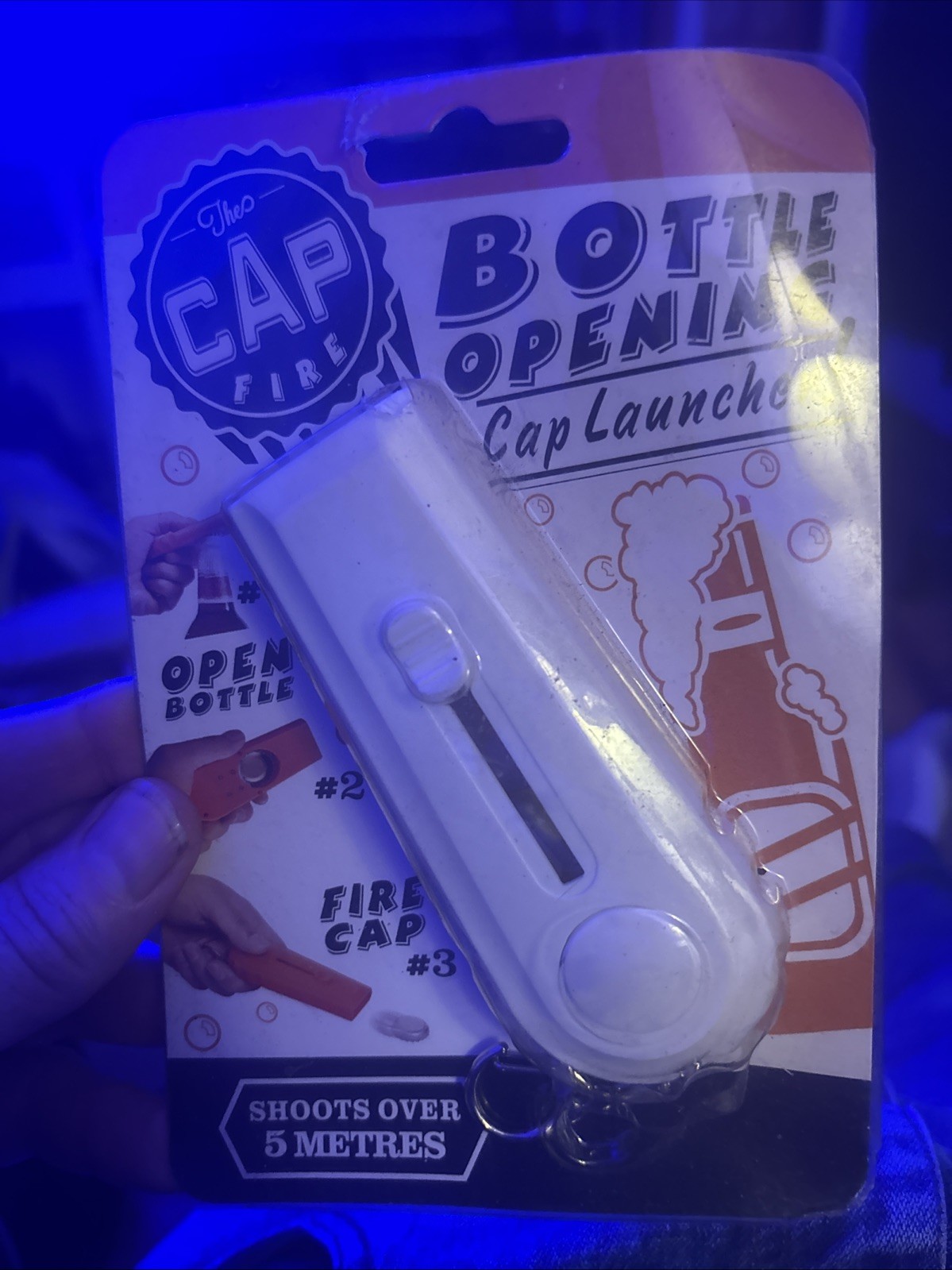 CAP GUN Cap Fire bottle opener/cap launcher/keychain