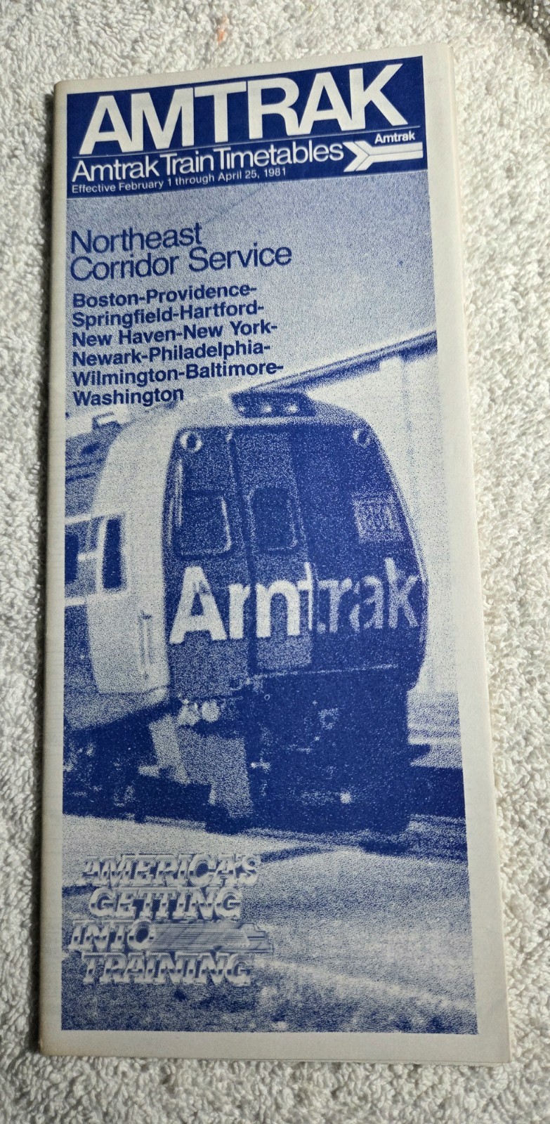 FEBRUARY 1981 AMTRAK NORTHEAST CORRIDOR PUBLIC TIMETABLE