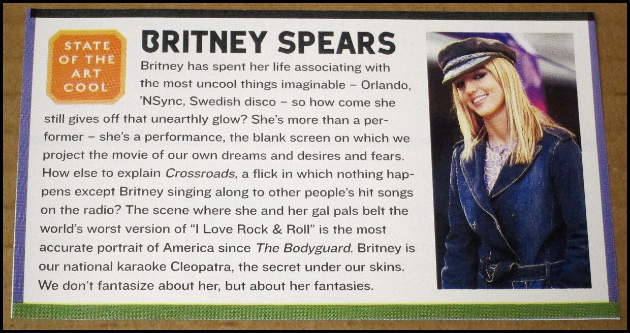 2002 Britney Spears Crossroads Movie RS Magazine Clipping 4.75\